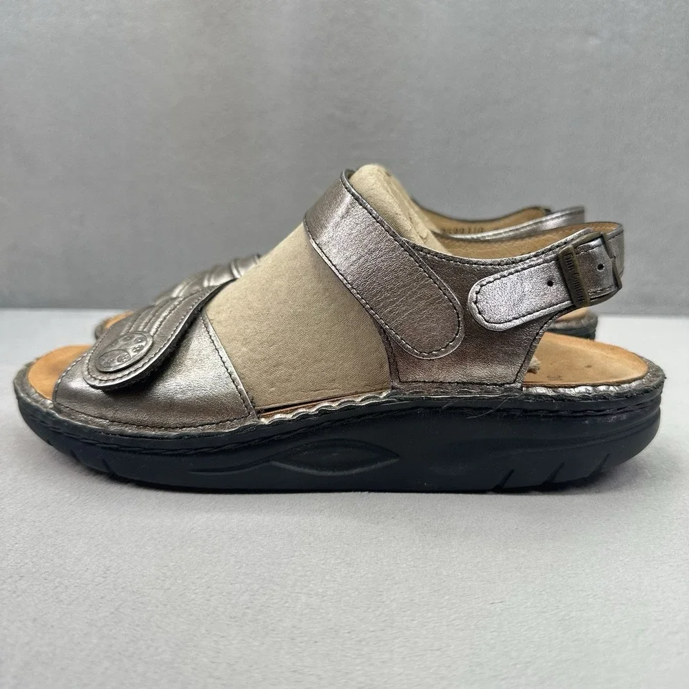 Womens 8-8.5 / EU 39 Finn Comfort Sausalito Sandals Espresso Leather Comfort